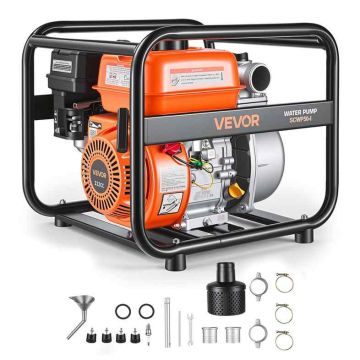 Gasoline water pump VEVOR SCWP50-Ⅰ, 6.5 HP, 50.8 mm, 56.5 × 48 × 50.5 cm