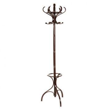 Birch clothes rack, 12 hooks, Brown, 48 × 182 × 48 cm