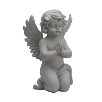 Besimeldžiantis angelas Relaxdays, Pilka, 36 × 22,5 × 18 cm