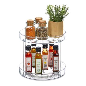 Besisukantis padėklas Relaxdays 10047947.0, 2 pakopos, Ø 27 × 24 cm