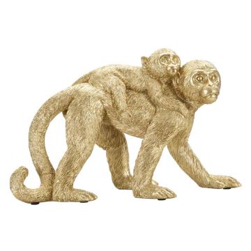 Beždžionės su jaunikliu skulptūra Monkey Mom, 29,5 × 18,5 × 11,5 cm