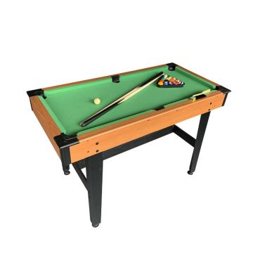 Biliardo stalas Relaxdays 10051749.0, su priedais, 2 lazdomis, 16 kamuoliukų, 120 × 78 × 61 cm