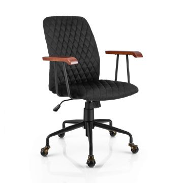 Biuro kėdė, 360° pasukama, reguliuojamo aukščio, 63,5 × 60,96 × 90,17–97,79 cm