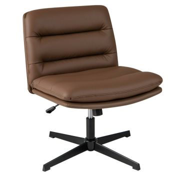 Office chair, without armrests, Brown, 72 × 78–88 × 72 cm