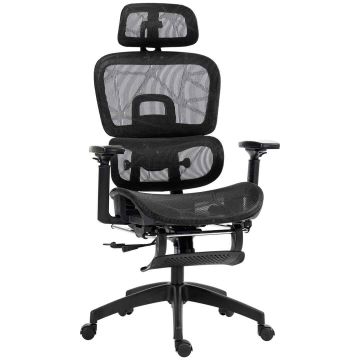 Офисное кресло Homcom 66x64x122см, черного цвета