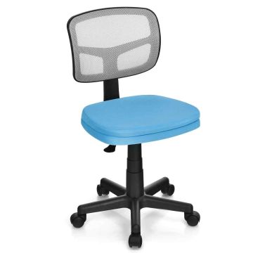 Office chair HW67630BL, without armrests, 49.53 × 49.53 × 78.74–91.44 cm