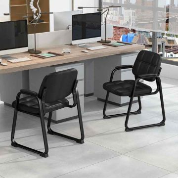 Office chair, Black, 58.42 × 57.15 × 82.55 cm