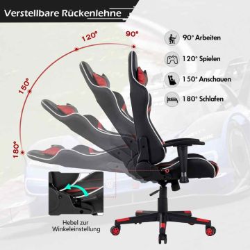 Office chair, With head and lumbar support, 74 × 68 × 127–137 cm