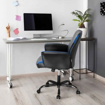 Office chair, With armrests, 65 × 65 × 88–98 cm