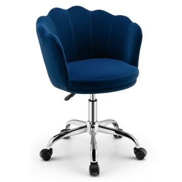 Office chair "Petal", with casters, 55.5 × 74.5–84 × 51 cm