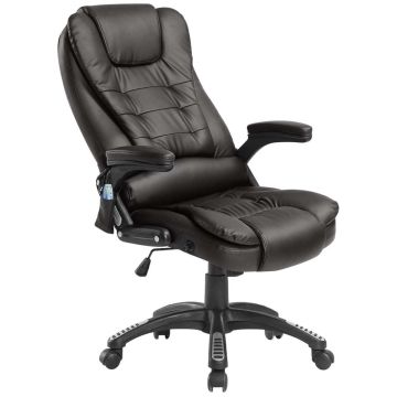 Офисное массажное кресло Homcom 62x68x121см, черного цвета