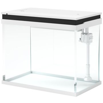 Akvariumas PawHut 48x30x41cm., baltos/juodos spalvos