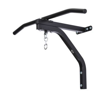 Punching bag holder, with pull-up bar, Black, 93 × 47 × 51 cm
