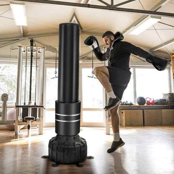 Freestanding Punching Bag, 19 × 19 × 70 inches