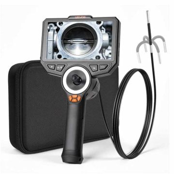 Borescope VEVOR SX4, 360° articulated, 9.5 × 24.5 × 33.5 cm