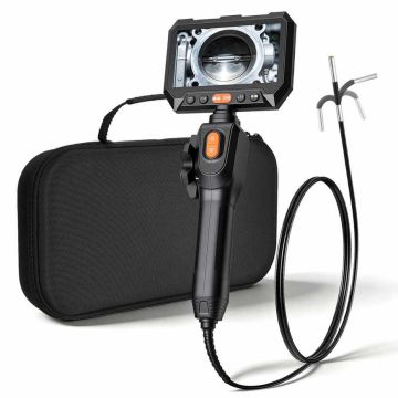 Borescope VEVOR ZX41, double-sided articulated, 23 × 8.5 × 39 cm