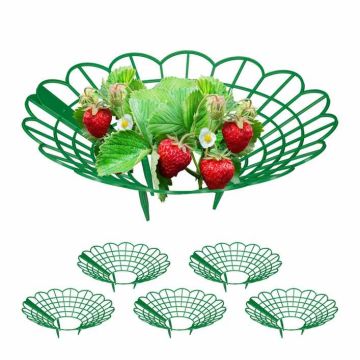 Braškių augalų atramų rinkinys Relaxdays, 6 vnt, Žalia, 10 × 30 × 30 cm