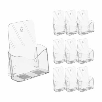 Brošiūrų laikikliai Relaxdays, DIN A5, 10 vnt, 20 × 17,5 × 8,5 cm