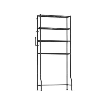 Vonios lentyna 30x83x176cm., juodos spalvos