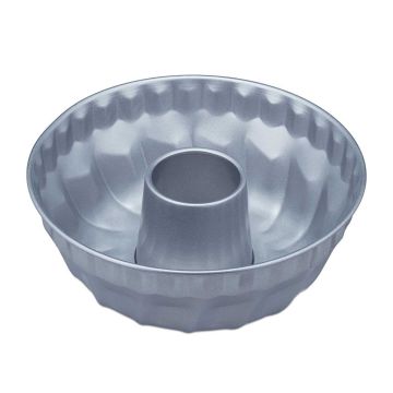 Bundt kepimo forma Relaxdays, Sidabrinė, Ø 25 × 9,5 cm