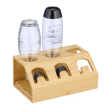 Butelių džiovyklė Relaxdays 10049885.0, 3 buteliams, 30 × 13 × 17,5 cm