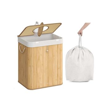 Butelių surinkimo konteineris SONGMICS, 95 l, Smėlio, 40,5 × 61 × 40,5 cm