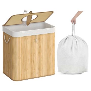Butelių surinkimo konteineris SONGMICS, 95 l, Smėlio, 50,5 × 61 × 40,5 cm
