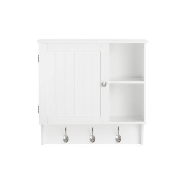Настенная ванная шкаф 60x30x60см., белого/черного цвета