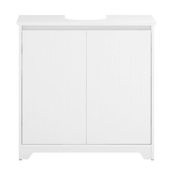 Напольный шкаф для ванной под раковину 60x30x60см., белого цвета