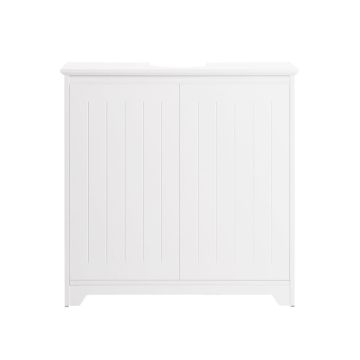 Напольный шкаф для ванной под раковину 60x30x60см., белого цвета