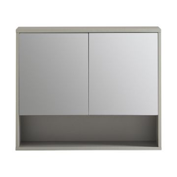 Настенная ванная шкаф 60x20x49,5см., серого цвета