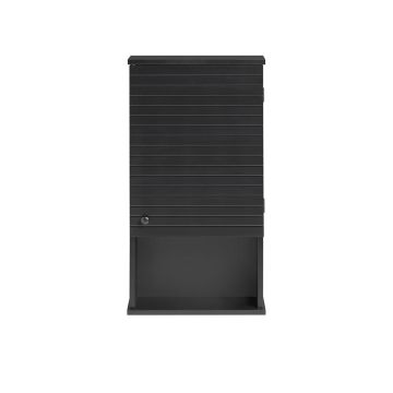 Настенная ванная шкаф 40x21x76см., черного цвета