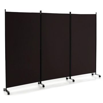 Širma 262x30x180cm., rudos/juodos spalvos