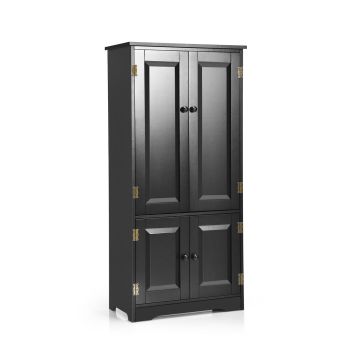 Virtuvės spintelė 59x32x123cm., juodos spalvos