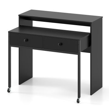 Rašomasis stalas 100x63x88cm., juodos spalvos