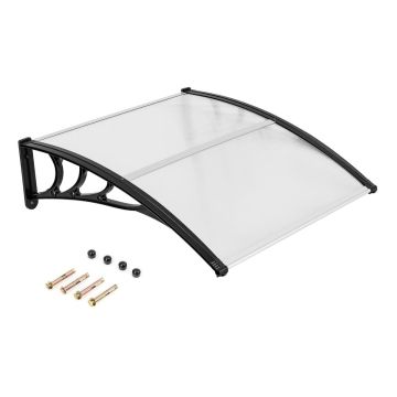 Durų stogelis 102x99x28cm., juodos spalvos
