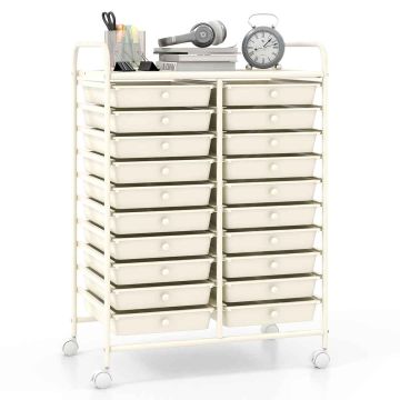 Storage box, 20 drawers, 63.5 × 86.36 × 38.1 cm