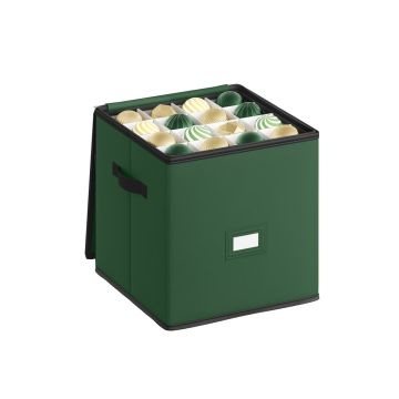 SONGMICS Storage Box, 64 Compartments, Green, 33 × 33 × 33 cm