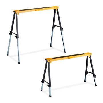 Darbo ožių rinkinys Relaxdays 10045868.0, 2 vnt, Oranžinė, 64–91,5 × 106 × 37–50 cm