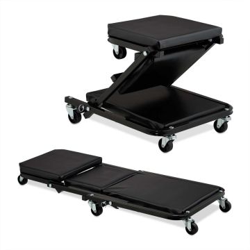 Darbo platforma Relaxdays, platforma ir taburetė