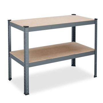 Darbo stalas Relaxdays 10048901.0, 2 pakopų, 120 × 90 × 60 cm