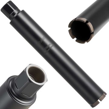 Diamond core bit VEVOR 63*350, 1-1/4 inch-7 thread, 46 × 6.35 cm