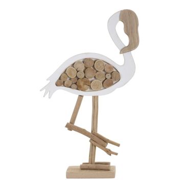 Dekoratyvinė flamingo skulptūra Mauro Ferretti, 31 × 56 × 9 cm