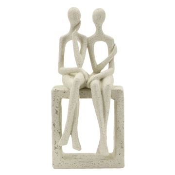 Dekoratyvinė poros statulėlė Stons, Smėlio, 11,5 × 25 × 9 cm