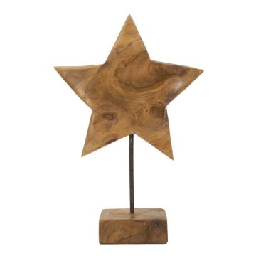 Dekoratyvinė skulptūra STAR, žvaigždės formos, 28 × 42 × 12 cm