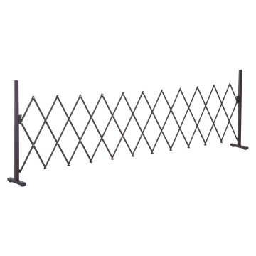 Dekoratyvinė tvorelė Outsunny 300x31x103,5cm., juodos spalvos
