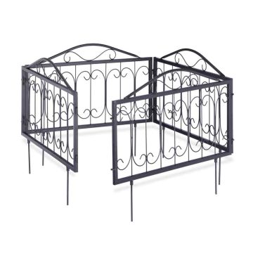 Dekoratyvinis sodo apvadas, 4 panelės, 56,5 × 47 × 1,5 cm