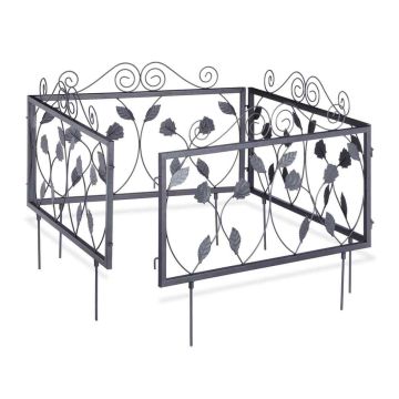 Dekoratyvinis sodo apvadas, 4 panelės, 56,5 × 47 × 1,5 cm