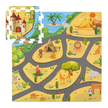 Dėlionės kilimėlis Relaxdays 10050541.0, 9 dalių, 89,5 × 89,5 cm