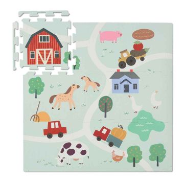 Dėlionės kilimėlis Relaxdays 10050543.0, 9 dalių, 89,5 × 89,5 cm